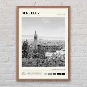 白黒、バークレープリント、バークレーウォールアート、バークレーポスター、バークレー写真、バークレーポスタープリント、バークレー装飾、カリフォルニア