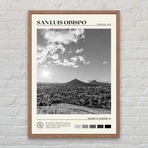 Noir et blanc, impression San Luis Obispo, art mural San Luis Obispo, affiche San Luis Obispo, photo San Luis Obispo, impression affiche Californie
