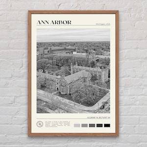 Black and White, Ann Arbor Print, Ann Arbor Wall Art, Ann Arbor Poster, Ann Arbor Photo, Ann Arbor Poster Print, Ann Arbor Decor, Michigan
