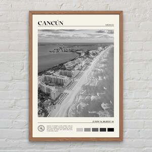 Zwart-wit, Cancn-print, Cancn-muurkunst, Cancn-poster, Cancn-foto, Cancn-posterprint, Cancn-muurdecoratie, Mexico-posterprint