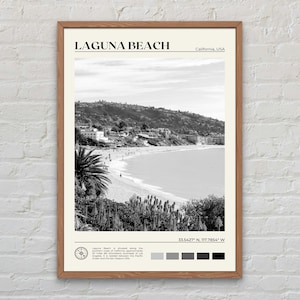 Schwarz und weiß, Laguna Beach Druck, Laguna Beach Wandkunst, Laguna Beach Poster, Laguna Beach Foto, Laguna Beach Wanddekor, Kalifornien