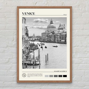 Schwarzweiß, Venedig Print, Venedig Wandkunst, Venedig Poster, Venedig Foto, Venedig Posterdruck, Venedig Wanddekor, Italien Posterdruck