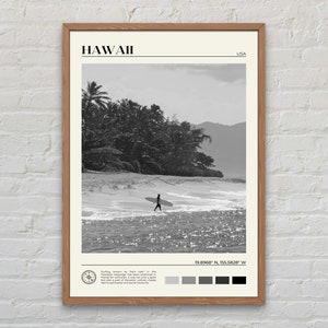 Schwarzweiß, Hawaii Print, Hawaii Wandkunst, Hawaii Poster, Hawaii Foto, Hawaii Poster Druck, Hawaii Wanddekor, Hawaiianische Inseln