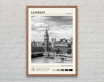 Black and White, London Print, London Wall Art, London Poster, London Photo, London Poster Print, London Wall Decor, England Poster Print