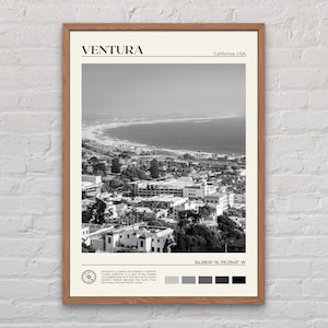 Bianco e nero, stampa Ventura, arte murale Ventura, poster Ventura, foto Ventura, stampa poster Ventura, decorazioni Ventura, poster California