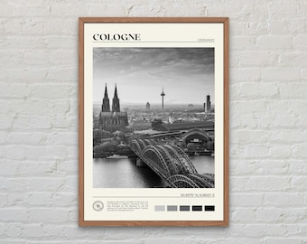 Black and White, Cologne Print, Cologne Wall Art, Cologne Poster, Cologne Photo, Cologne Poster Print, Cologne Wall Decor, Germany Poster