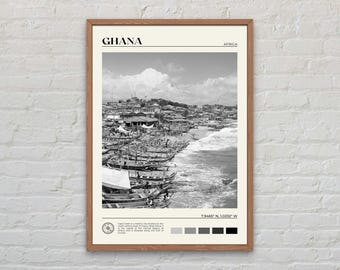 Black and White, Ghana Print, Ghana Wall Art, Ghana Poster, Ghana Photo, Ghana Poster Print, Ghana Wall Decor, Africa Poster Print