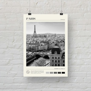 Black and White, Paris Print, Paris Wall Art, Paris Poster, Paris Photo, Paris Poster Print, Paris Wall Decor, France Poster Print image 5