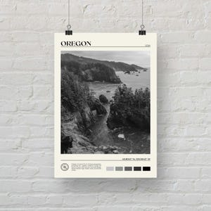 Black and White, Oregon Print, Oregon Wall Art, Oregon Poster, Oregon Photo, Oregon Poster Print, Oregon Wall Decor, USA Poster Print image 5