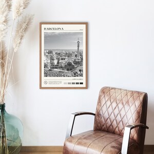 Black and White, Barcelona Print, Barcelona Wall Art, Barcelona Poster, Barcelona Photo, Barcelona Poster Print, Barcelona Decor, Spain image 2