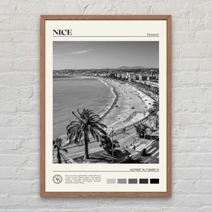 Black and White, Nice Print, Nice Wall Art, Nice Poster, Nice Photo, Nice Poster Print, Nice Wall Decor, French Riviera, France Print