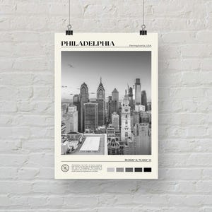 Zwart-wit, Philadelphia-afdruk, Philadelphia-kunst, Philadelphia-poster, Philadelphia-foto, Philadelphia-posterafdruk, Pennsylvania afbeelding 5