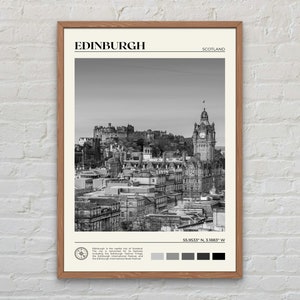 Schwarzweiß, Edinburgh Print, Edinburgh Wandkunst, Edinburgh Poster, Edinburgh Foto, Edinburgh Poster Druck, Edinburgh Dekor, Schottland