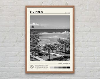 Black and White, Cyprus Print, Cyprus Wall Art, Cyprus Poster, Cyprus Photo, Cyprus Poster Print, Cyprus Wall Decor, Europe Poster Print
