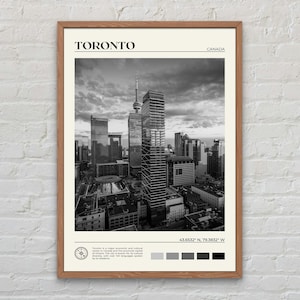 Black and White, Toronto Print, Toronto Wall Art, Toronto Poster, Toronto Photo, Toronto Poster Print, Toronto Wall Decor, Canada Print