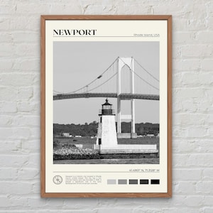 Black and White, Newport Print, Newport Wall Art, Newport Poster, Newport Photo, Newport Wall Decor, Rhode Island Print, USA Poster Print