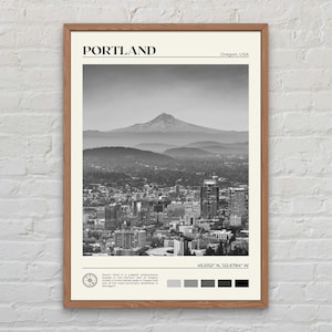 Black and White, Portland Print, Portland Wall Art, Portland Poster, Portland Photo, Portland Poster Print, Portland Wall Decor, Oregon
