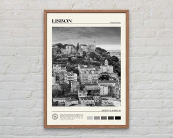 Schwarzweiß, Lissabon Print, Lissabon Wandkunst, Lissabon Poster, Lissabon Foto, Lissabon Plakat, Lissabon Wanddekor, Portugal Plakat