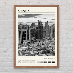 Black and White, Manila Print, Manila Wall Art, Manila Poster, Manila Photo, Manila Poster Print, Manila Wall Decor, Philippines Poster