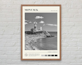Black and White, Montauk Print, Montauk Wall Art, Montauk Poster, Montauk Photo, Montauk Poster Print, Montauk Wall Decor, New York Poster