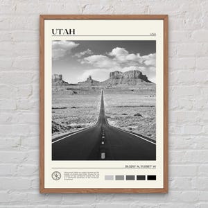 Black and White, Utah Print, Utah Wall Art, Utah Poster, Utah Photo, Utah Poster Print, Utah Wall Decor, United States Poster Print
