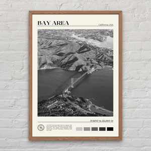 Schwarz und weiß, San Francisco Bay Bereich Druck, Bucht Bereich Wandkunst, Bucht Bereich Poster, Bucht Bereich Foto, Bucht Bereich Poster Druck, Bucht Bereich Dekor