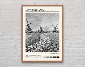 Black and White, Netherlands Print, Netherlands Wall Art, Netherlands Poster, Netherlands Photo, Netherlands Wall Decor, Europe Poster