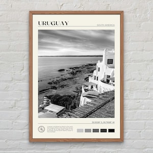 Black and White, Uruguay Print, Uruguay Wall Art, Uruguay Poster, Uruguay Photo, Uruguay Poster Print, Uruguay Wall Decor, South America