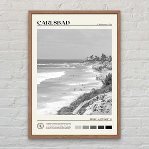Black and White, Carlsbad Print, Carlsbad Wall Art, Carlsbad Poster, Carlsbad Photo, Carlsbad Poster Print, Carlsbad Decor, California
