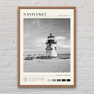 Black and White, Nantucket Print, Nantucket Wall Art, Nantucket Poster, Nantucket Photo, Nantucket Wall Decor, Massachusetts, USA Poster