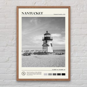 Black and White, Nantucket Print, Nantucket Wall Art, Nantucket Poster, Nantucket Photo, Nantucket Wall Decor, Massachusetts, USA Poster