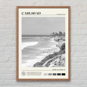 Black and White, Carlsbad Print, Carlsbad Wall Art, Carlsbad Poster, Carlsbad Photo, Carlsbad Poster Print, Carlsbad Decor, California