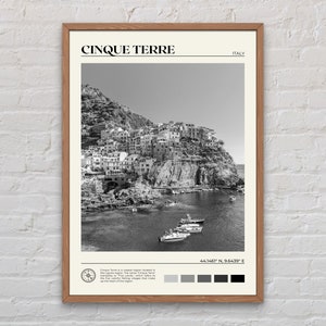 Schwarz und weiß, Cinque Terre Druck, Cinque Terre Wandkunst, Cinque Terre Poster, Cinque Terre Foto, Cinque Terre Poster, Italien