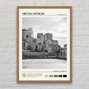 Black and White, Minneapolis Print, Minneapolis Art, Minneapolis Poster, Minneapolis Photo, Minneapolis Poster Print, Minneapolis Decor