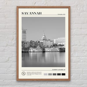 Black and White, Savannah Print, Savannah Wall Art, Savannah Poster, Savannah Photo, Savannah Poster Print, Savannah Decor, Georgia Print