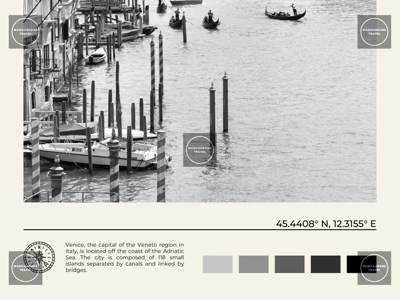 Black and White, Venice Print, Venice Wall Art, Venice Poster, Venice Photo, Venice Poster Print, Venice Wall Decor, Italy Poster Print image 6