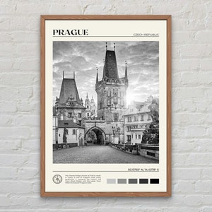 Schwarzweiß, Prag Print, Prag Wandkunst, Prag Poster, Prag Foto, Prag Poster Druck, Prag Wanddekor, Tschechische Republik