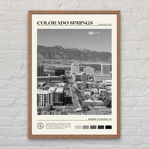 Noir et blanc, impression Colorado Springs, Art Colorado Springs, affiche Colorado Springs, photo Colorado Springs, déco Colorado Springs