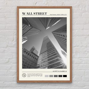 Black and White, Wall Street Print, Wall Street Art, Wall Street Poster, Wall Street Photo, Wall Street Poster Print, Wall Street Decor