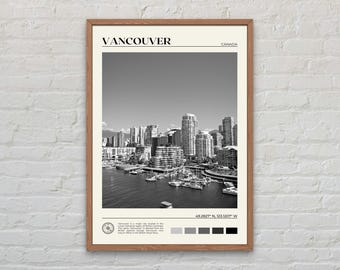 Black and White, Vancouver Print, Vancouver Wall Art, Vancouver Poster, Vancouver Photo, Vancouver Poster Print, Vancouver Decor, Canada