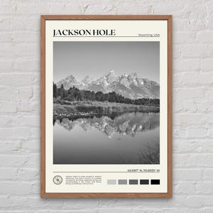 Black and White, Jackson Hole Print, Jackson Hole Wall Art, Jackson Hole Poster, Jackson Hole Photo, Jackson Hole Wall Decor, Wyoming