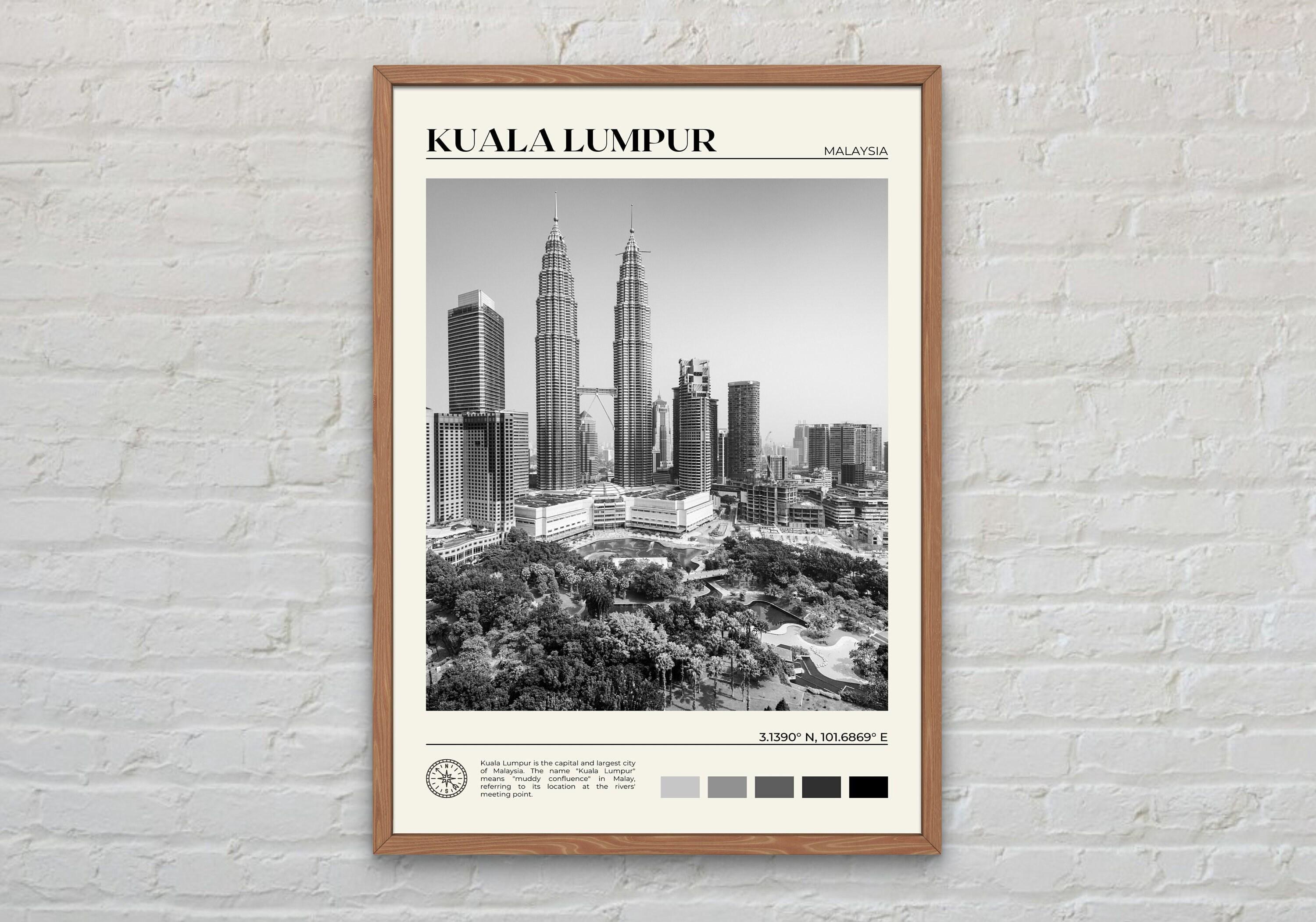 Kuala Lumpur Map - Etsy Singapore