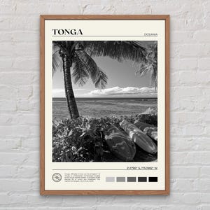 Black and White, Tonga Print, Tonga Wall Art, Tonga Poster, Tonga Photo, Tonga Poster Print, Tonga Wall Decor, Oceania Poster Print