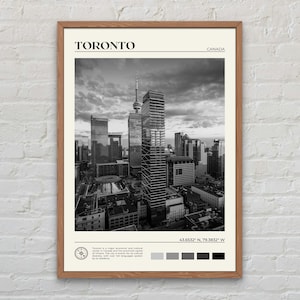 Black and White, Toronto Print, Toronto Wall Art, Toronto Poster, Toronto Photo, Toronto Poster Print, Toronto Wall Decor, Canada Print