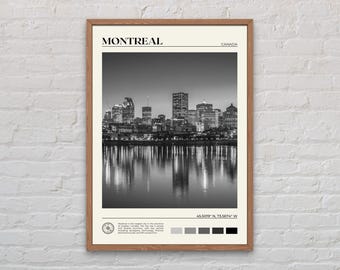 Black and White, Montreal Print, Montreal Wall Art, Montreal Poster, Montreal Poster Print, Montreal Decor, Canada Print