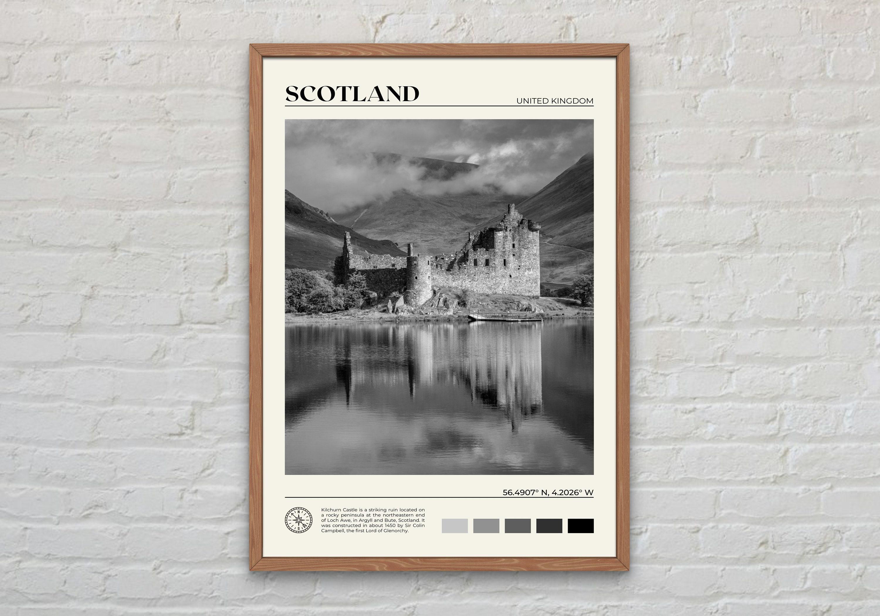 Black and White, Scotland Print, Scotland Wall Art, Scotland Poster, Scotland Photo, Scotland Poster Print, Scotland Wall Decor, UK Print