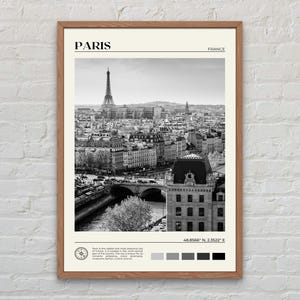 Black and White, Paris Print, Paris Wall Art, Paris Poster, Paris Photo, Paris Poster Print, Paris Wall Decor, France Poster Print image 1