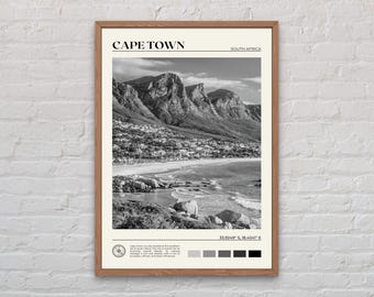 Black and White, Cape Town Print, Cape Town Wall Art, Cape Town Poster, Cape Town Photo, Cape Town Poster Print, Cape Town Wall Decor