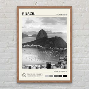 Black and White, Brazil Print, Brazil Wall Art, Brazil Poster, Brazil Photo, Brazil Poster Print, Brazil Wall Decor, South America