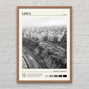 Black and White, Lima Print, Lima Wall Art, Lima Poster, Lima Photo, Lima Poster Print, Lima Wall Decor, Peru, South America Poster Print